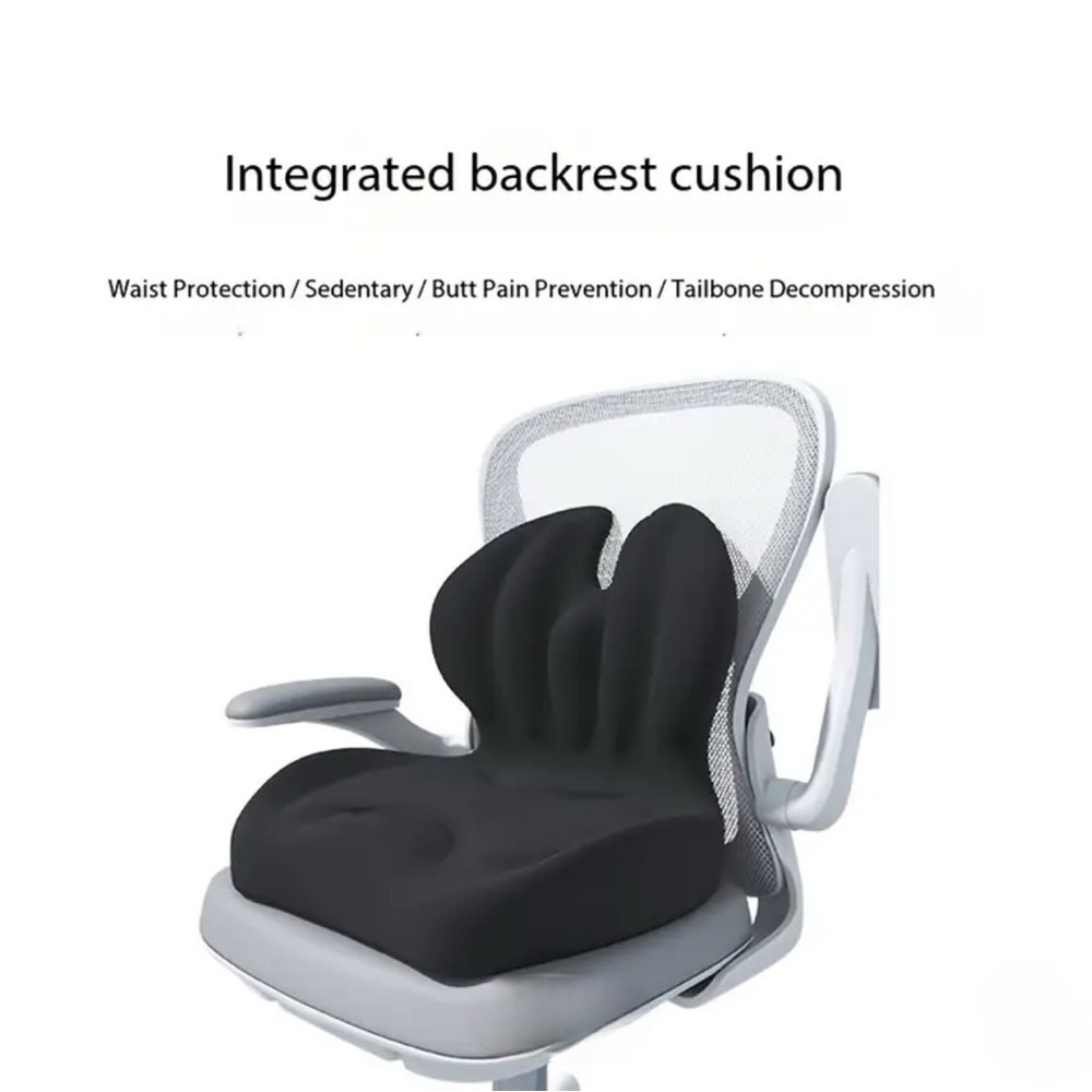 Office Upgrade Models Cushion, Double Support Lumbar, Memory Cotton Fabric.